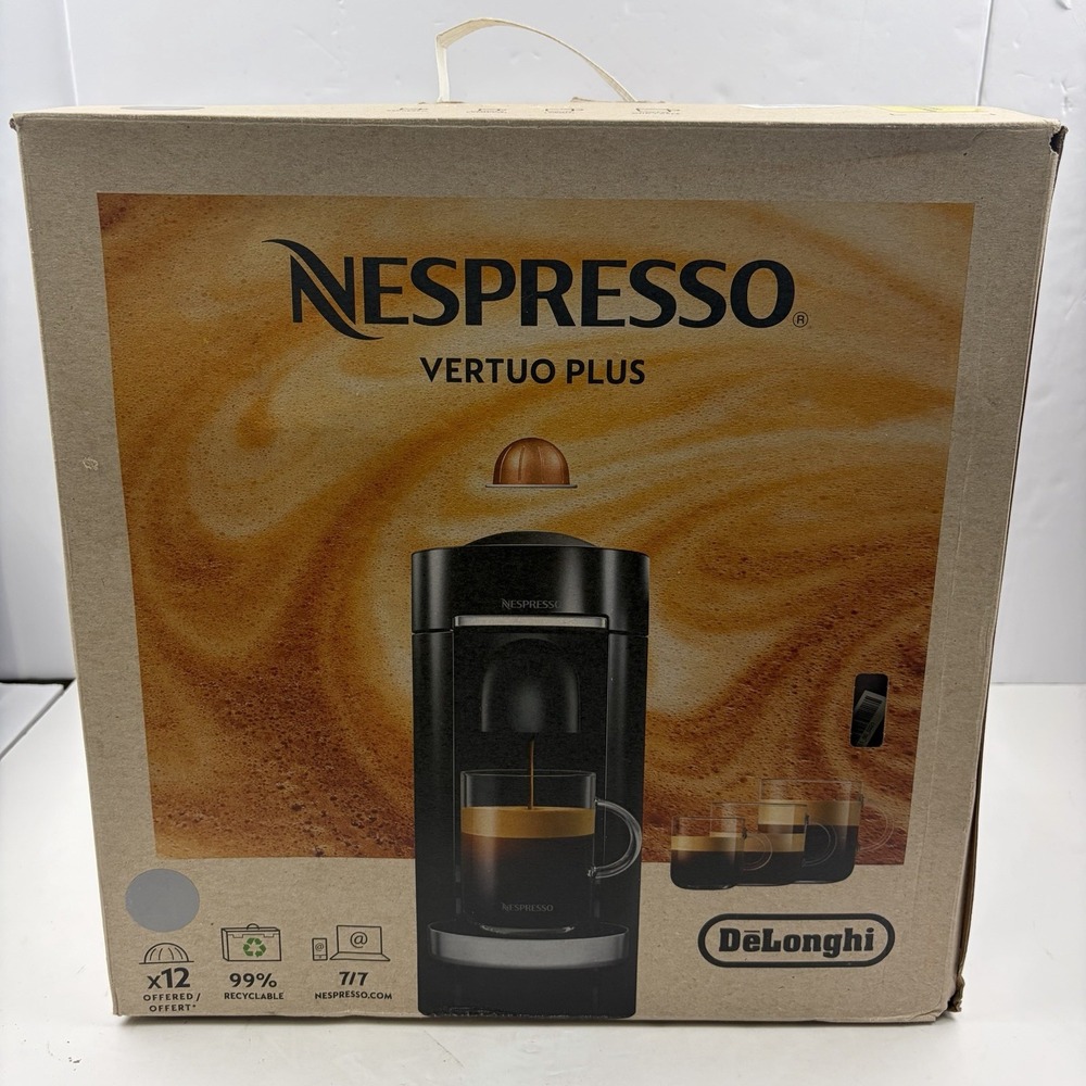 Nespresso Vertuo Plus Deluxe Coffee and Espresso Machine by De'Longhi